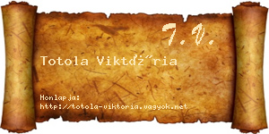 Totola Viktória névjegykártya